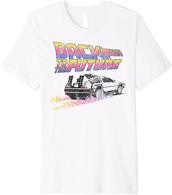Back To The Future DeLorean Flames